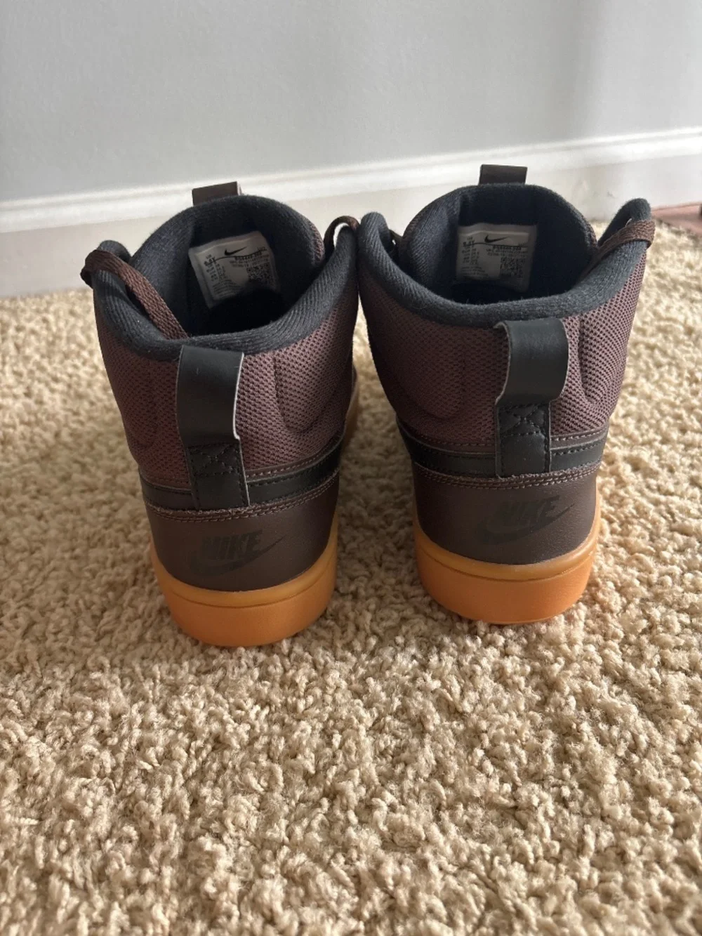 Nike very gently
